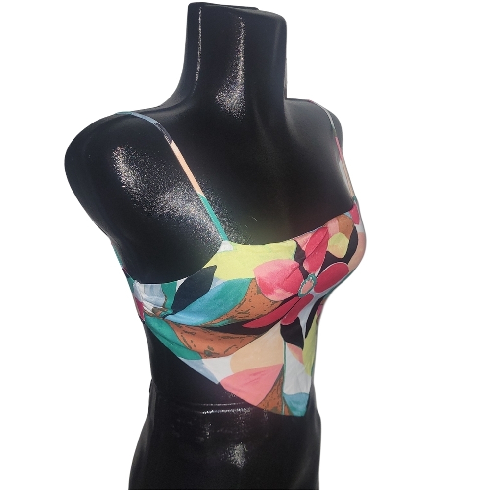 Forever 21 Floral Multicolor Bandana Top Size S